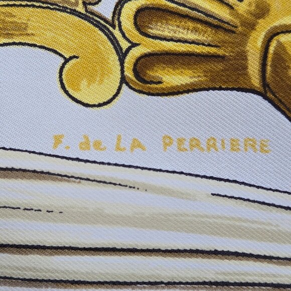 Hermès Vintage Silk Scarf Étriers Stirrups Equestrian Hand Rolled - Picture 4 of 16